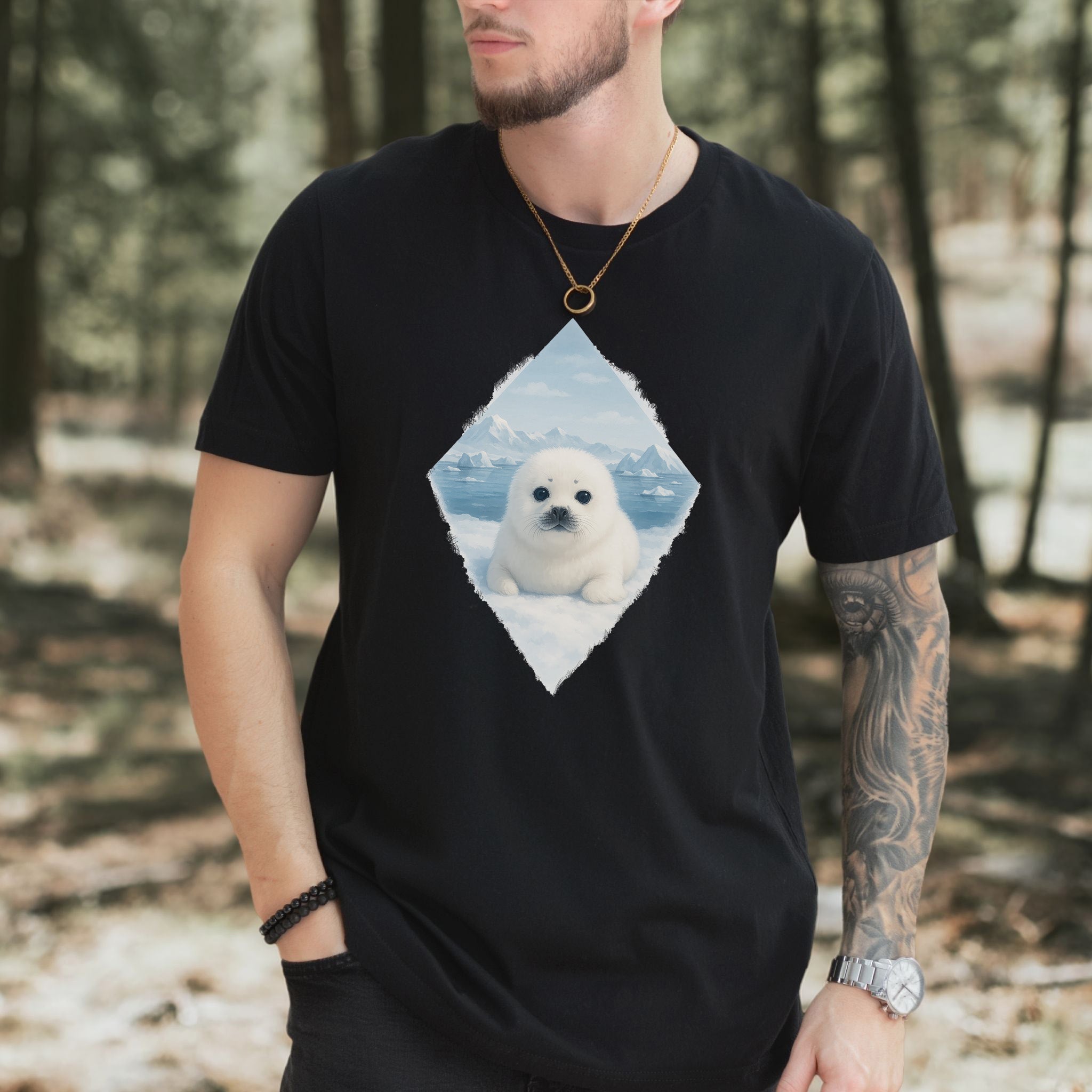 Baby Seal Arctic T-Shirt – Cute Winter Wildlife Vintage Tee