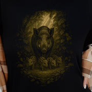 Wild Boar Spirit Animal T-Shirt – Woodland Family Guardian Vibes