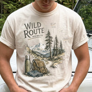 Wild Route Comfort Colors Shirt – Vintage Hiking Backpacker T-Shirt