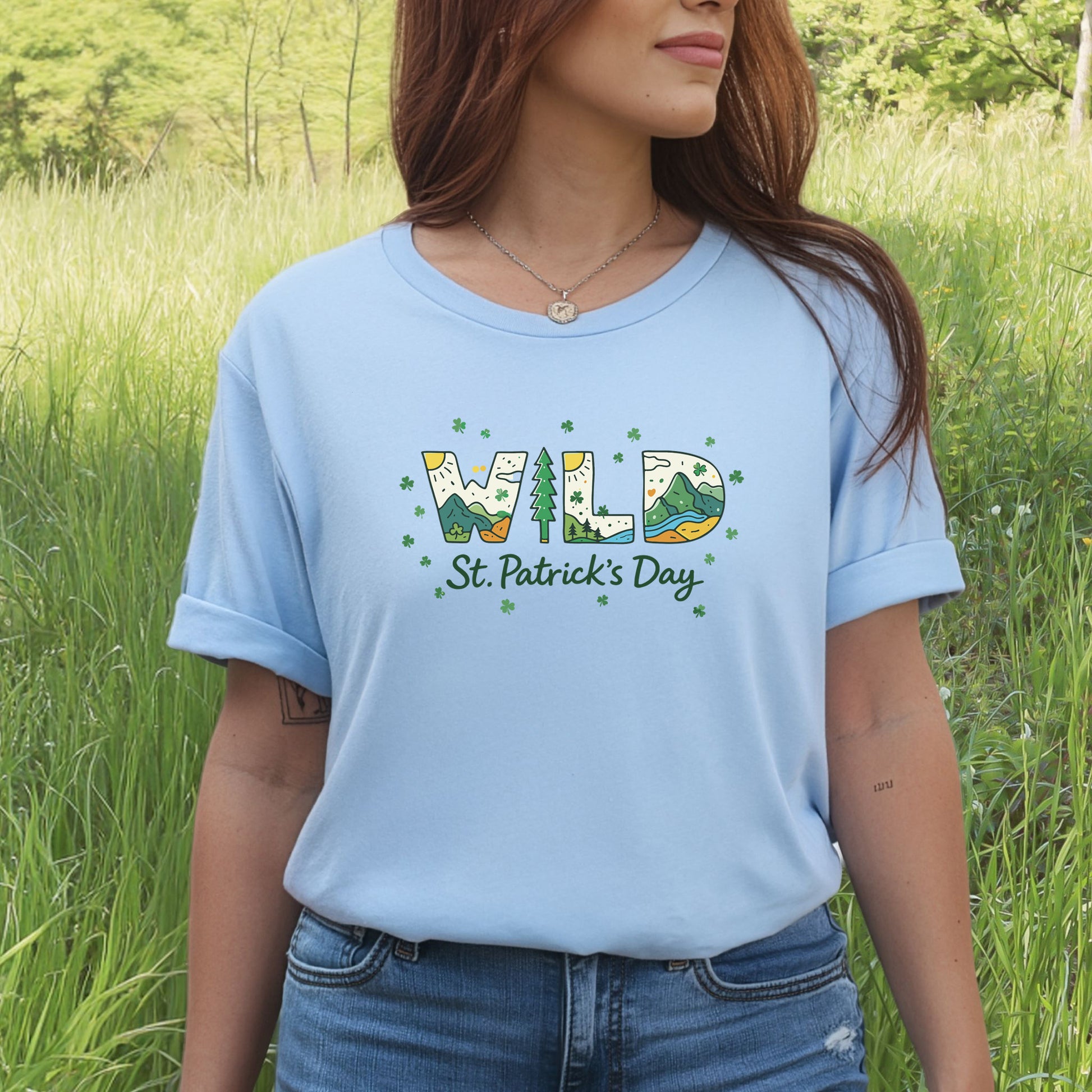 Wild St. Patrick’s Day T-Shirt – Lucky Mountains, Shamrocks & Outdoor Vibes