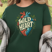 Wild Heart Botanical Anatomical Nature Adventure T-Shirt