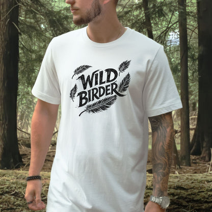 Wild Birder Feather Aesthetic Nature Lover T-Shirt