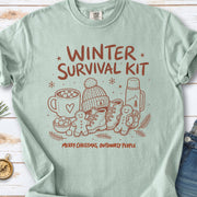 Winter Survival Kit Comfort Colors Shirt – Christmas Outdoors Tee