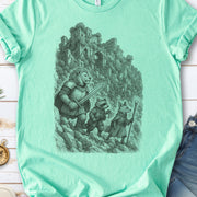 Animal Warrior Quest T-Shirt – Fantasy Lion, Raccoon & Fox Adventure Tee