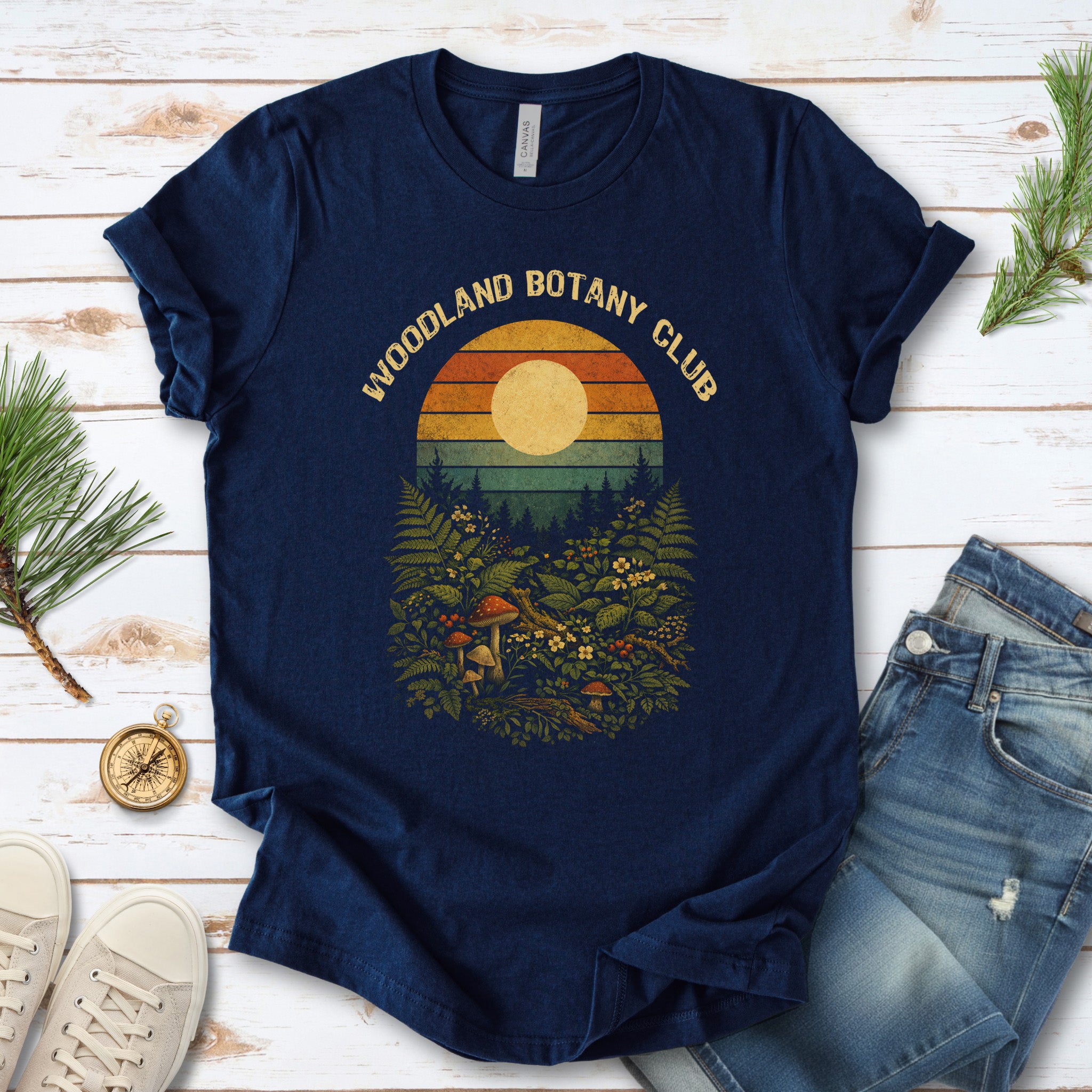 Woodland Botany Club Botanical T-Shirt – Vintage Forestcore Art