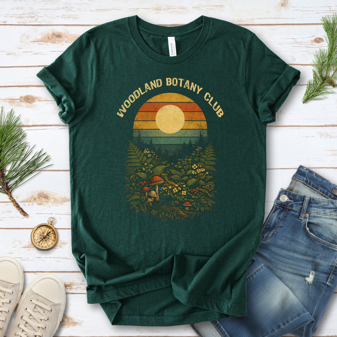 Woodland Botany Club Botanical T-Shirt – Vintage Forestcore Art