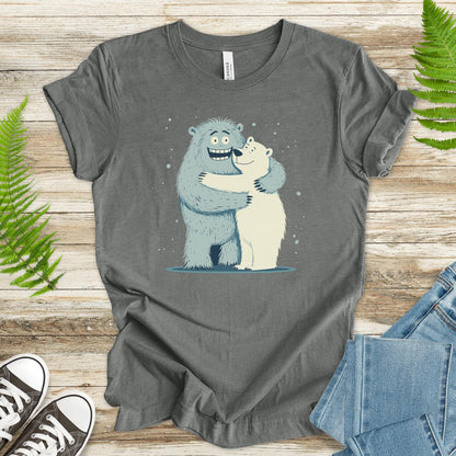 Yeti & Polar Bear Hug – Wild Love T-Shirt - TShirtree