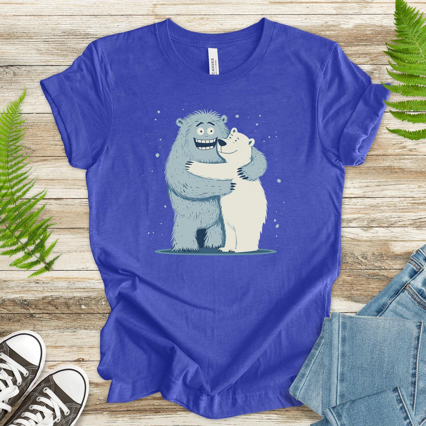 Yeti & Polar Bear Hug – Wild Love T-Shirt - TShirtree