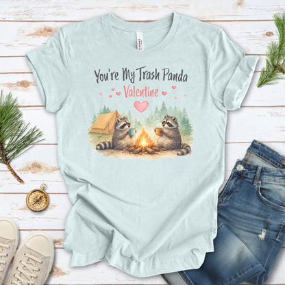 You’re My Trash Panda Valentine Cute Raccoon Campfire Shirt