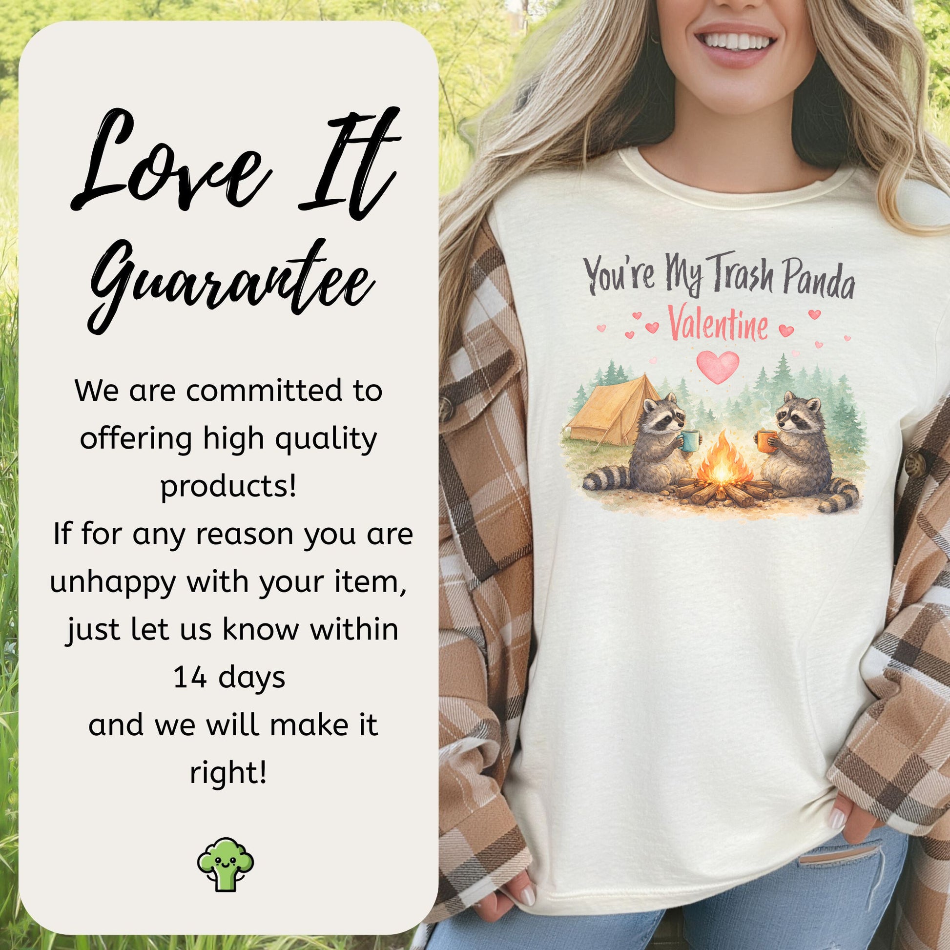 You’re My Trash Panda Valentine Cute Raccoon Campfire Shirt