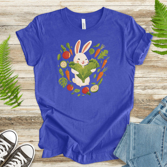 Bunny Love – Cute Veggie Hug T-Shirt - TShirtree