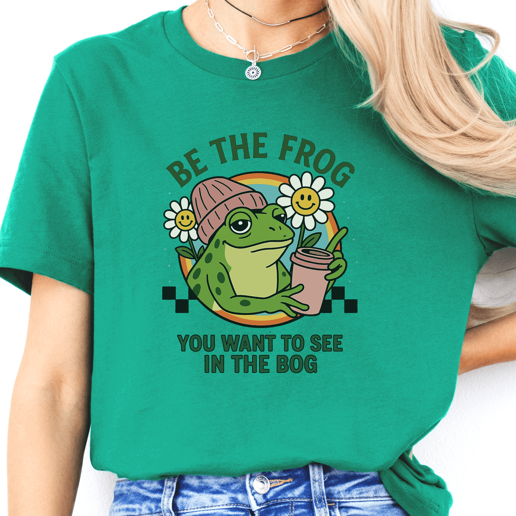 Be the Frog You Want to See Shirt – Funny Coffee Frog T-Shirt