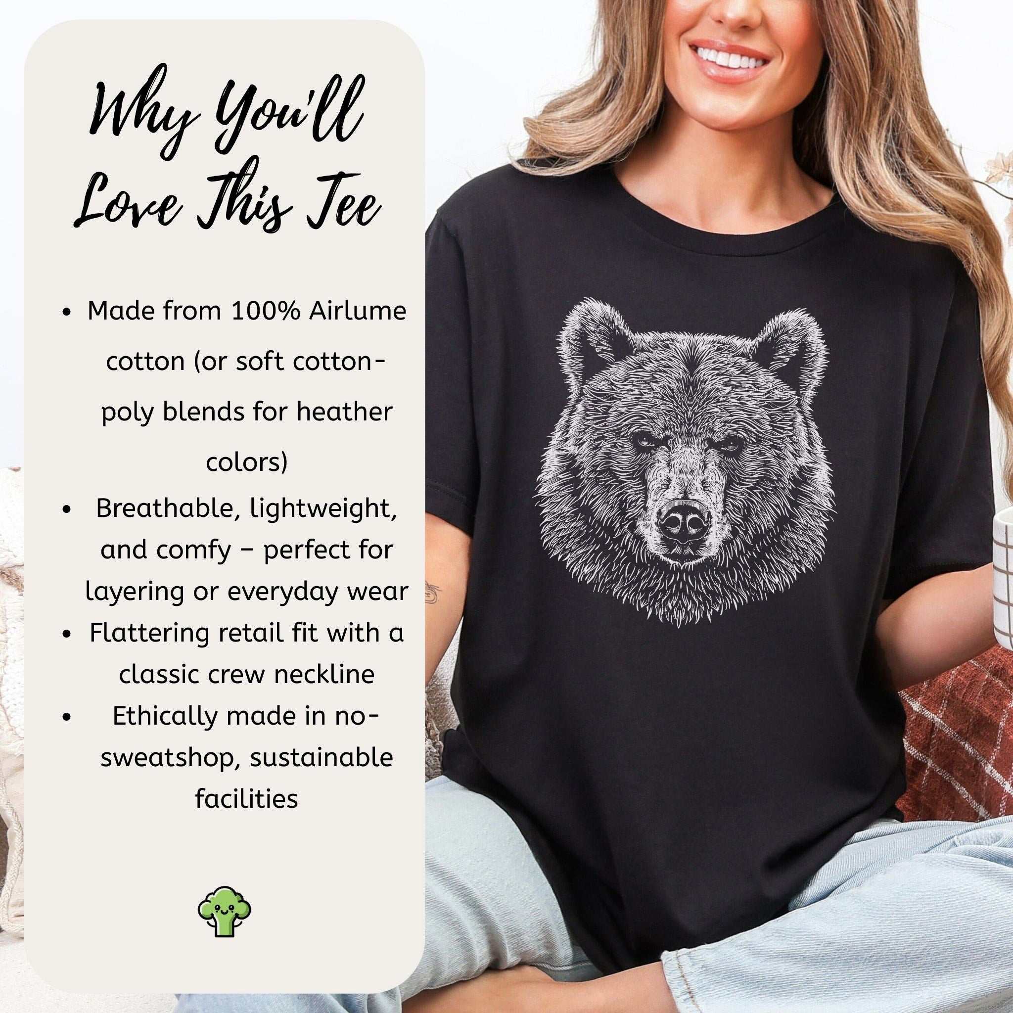 Bear Spirit Animal Art Wildlife T-Shirt