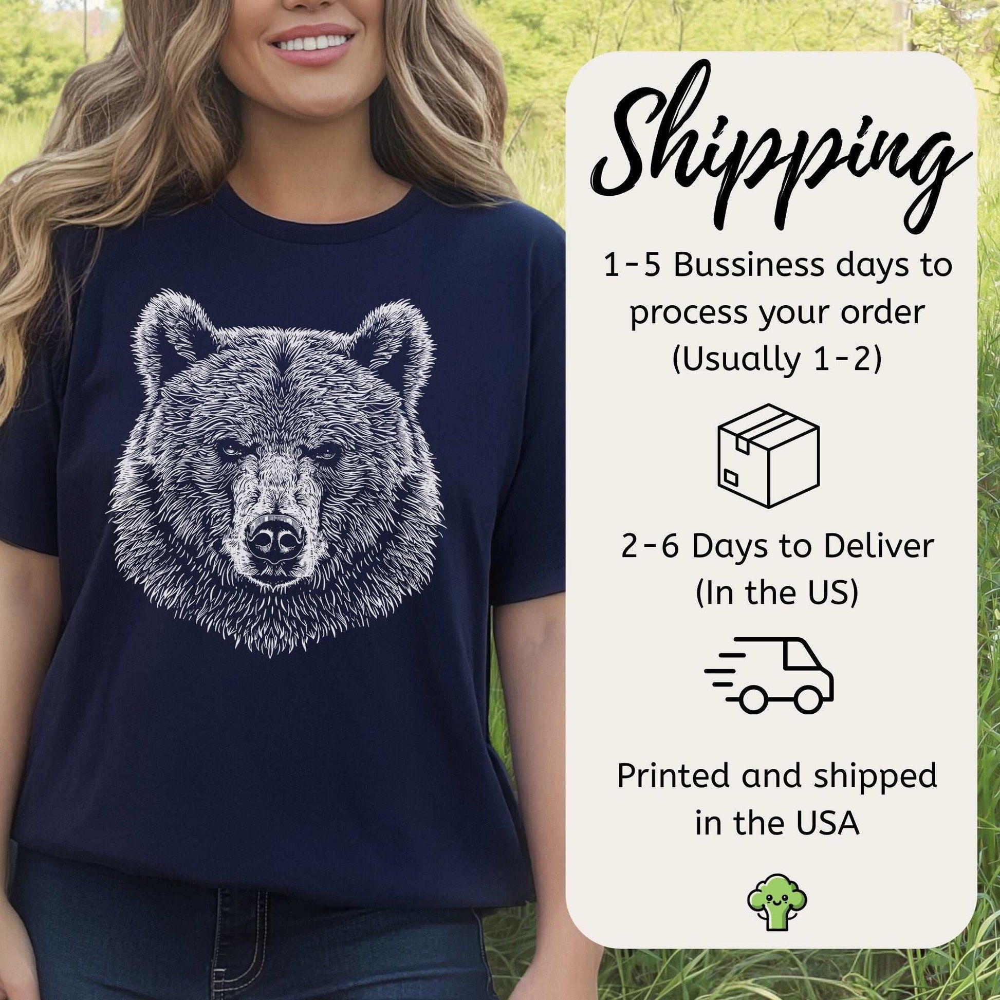 Bear Spirit Animal Art Wildlife T-Shirt