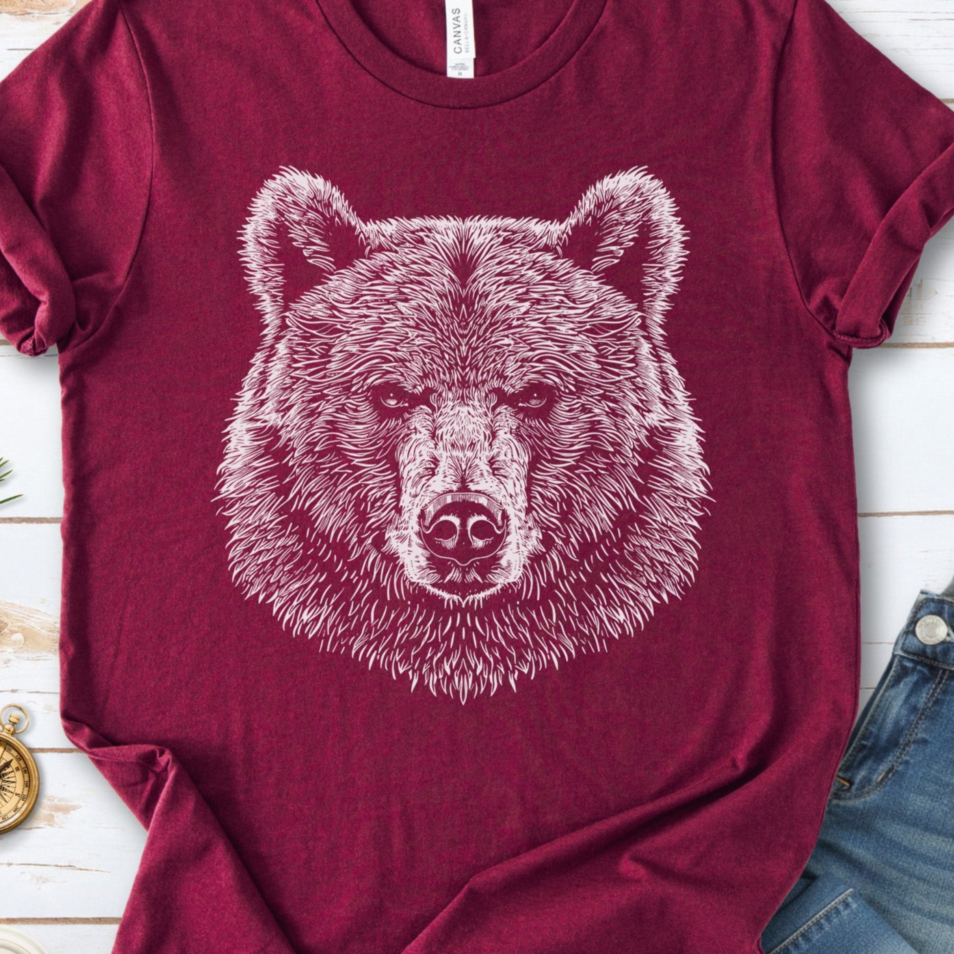 Bear Spirit Animal Art Wildlife T-Shirt