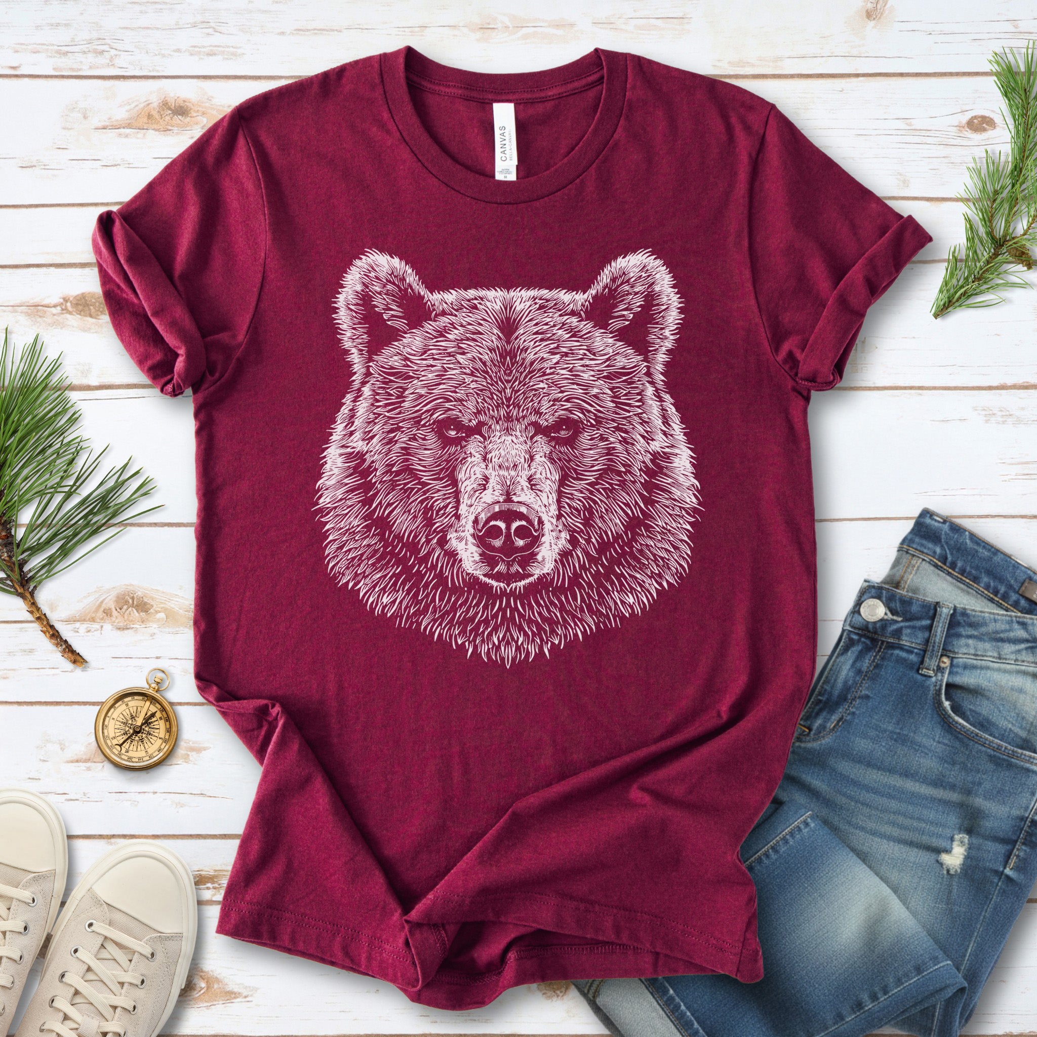 Bear Spirit Animal Art Wildlife T-Shirt