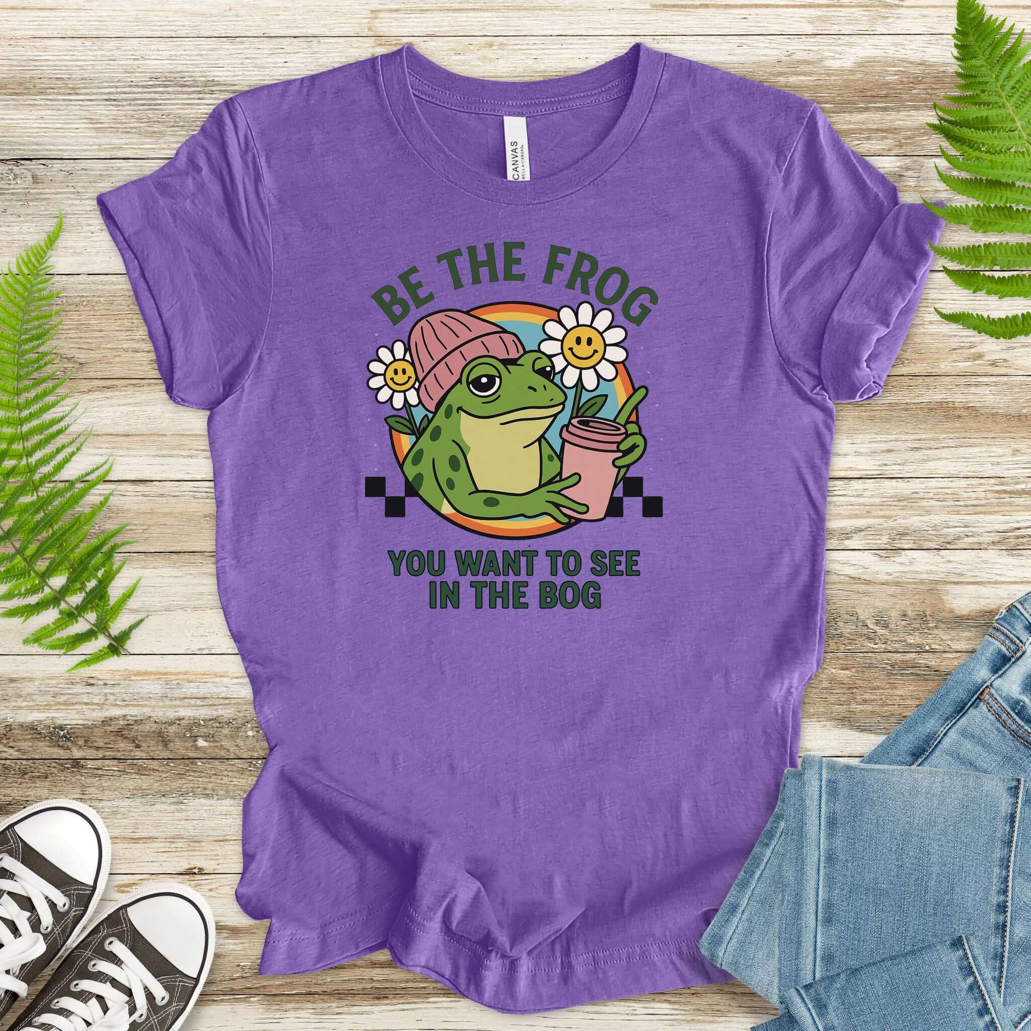 Be the Frog You Want to See Shirt – Funny Coffee Frog T-Shirt