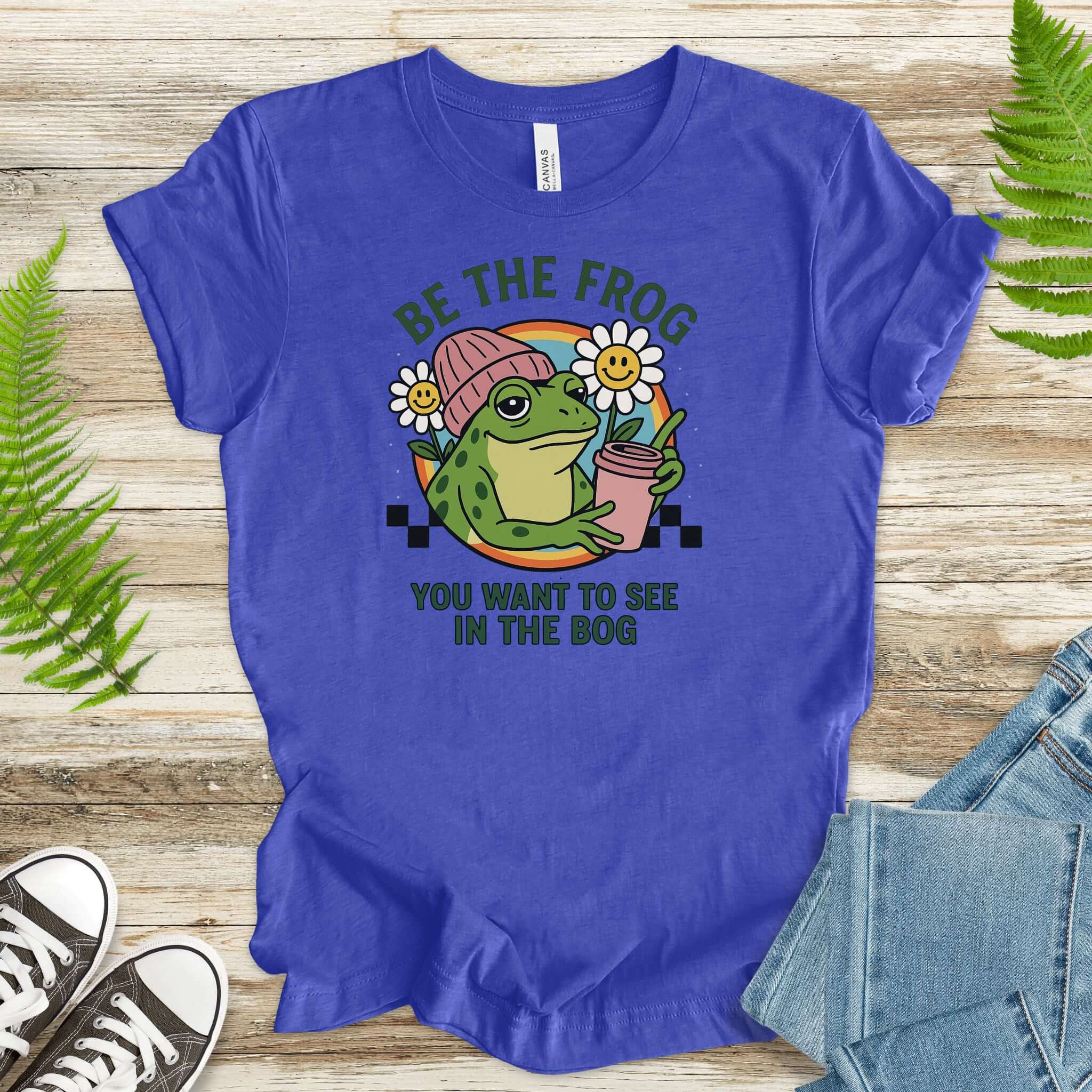 Be the Frog You Want to See Shirt – Funny Coffee Frog T-Shirt