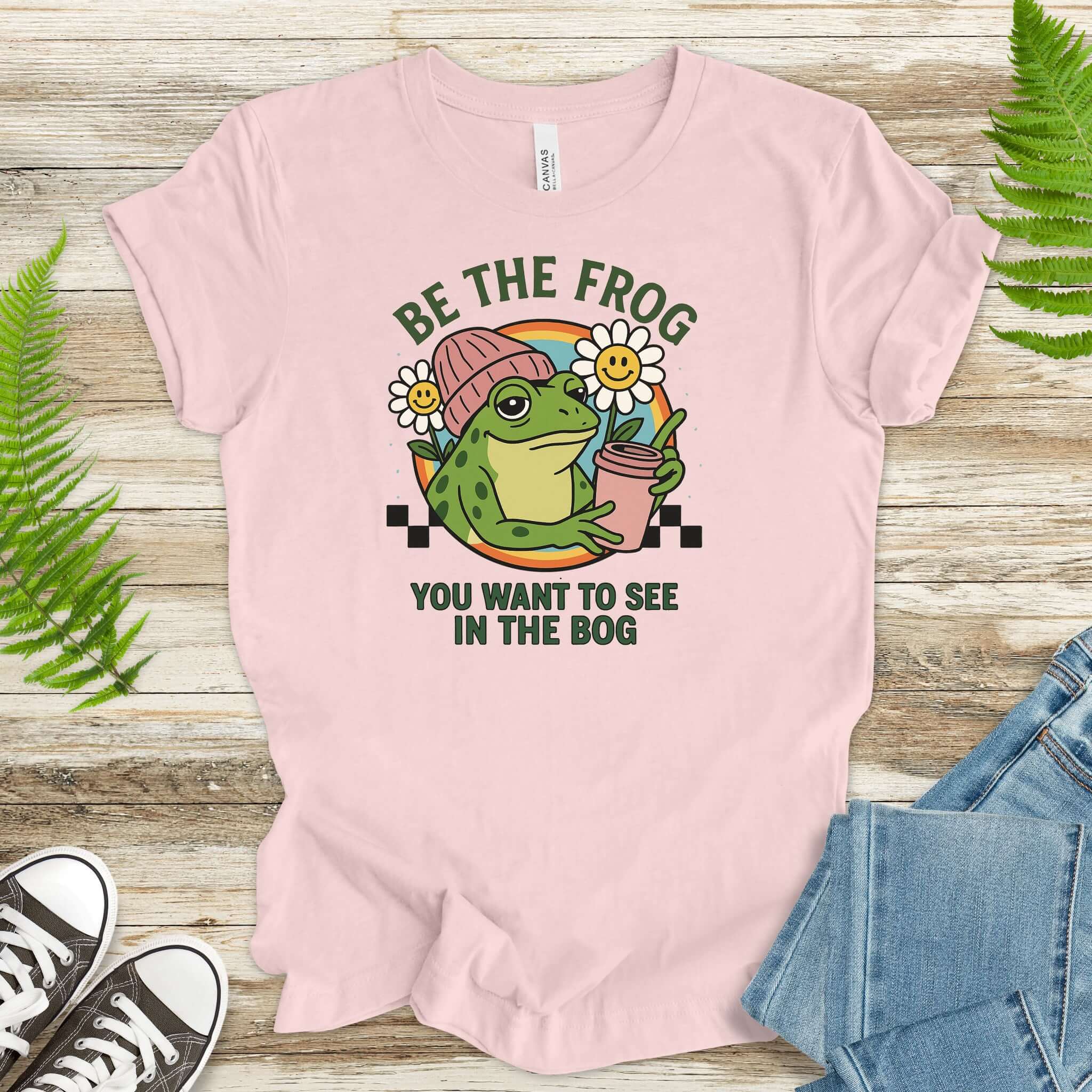 Be the Frog You Want to See Shirt – Funny Coffee Frog T-Shirt