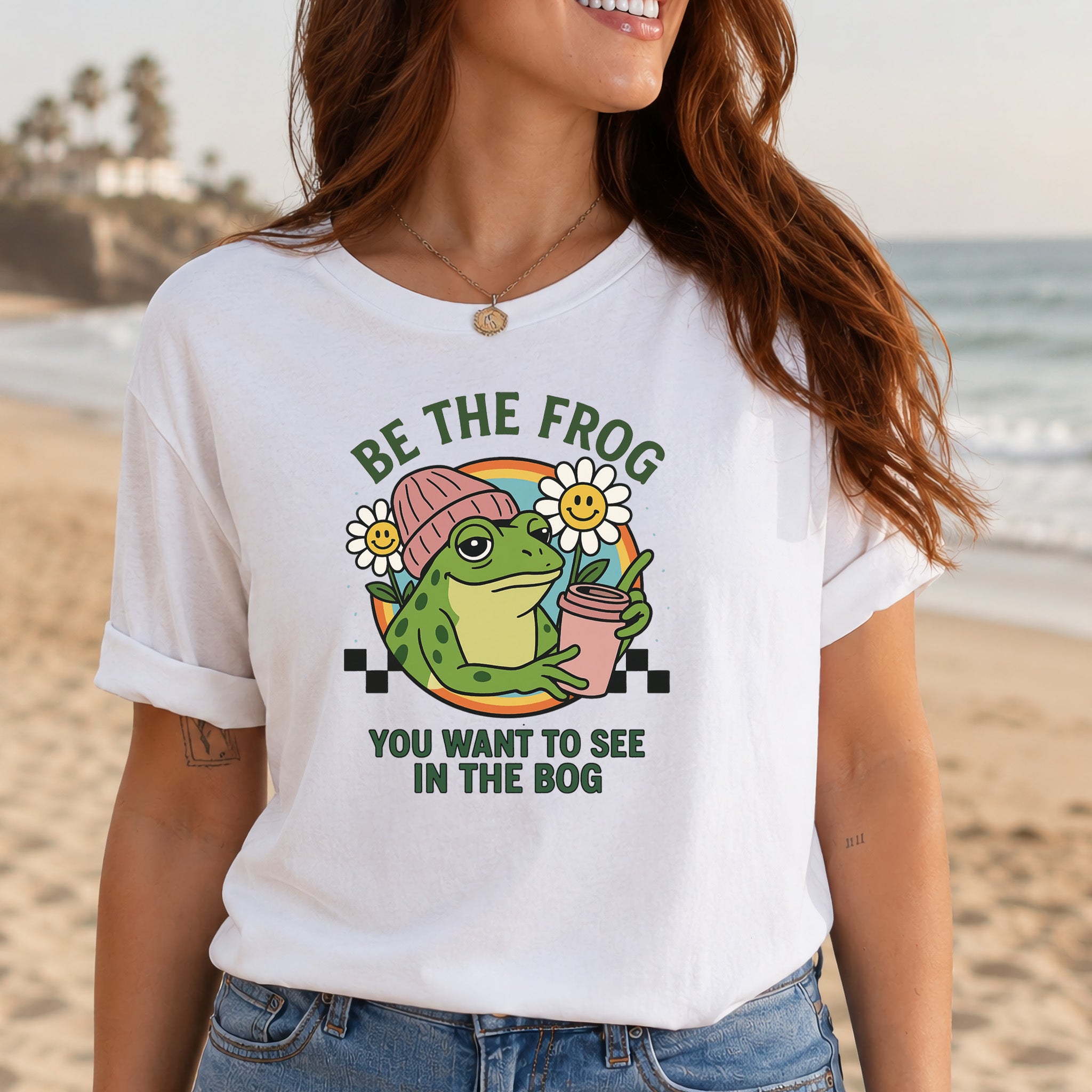 Be the Frog You Want to See Shirt – Funny Coffee Frog T-Shirt