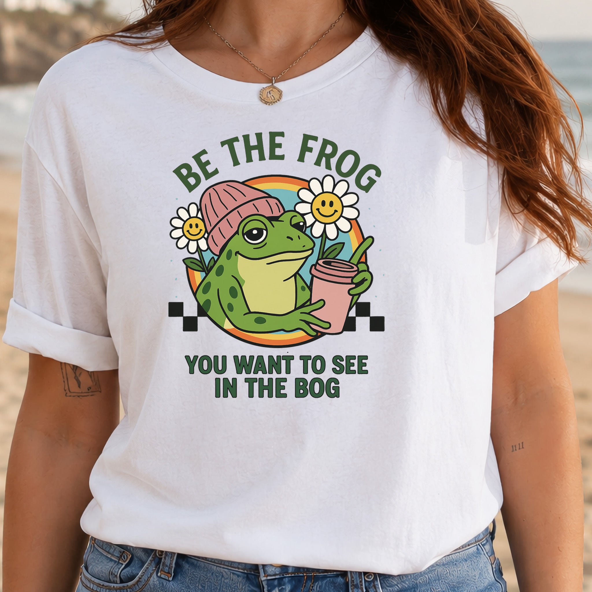 Be the Frog You Want to See Shirt – Funny Coffee Frog T-Shirt