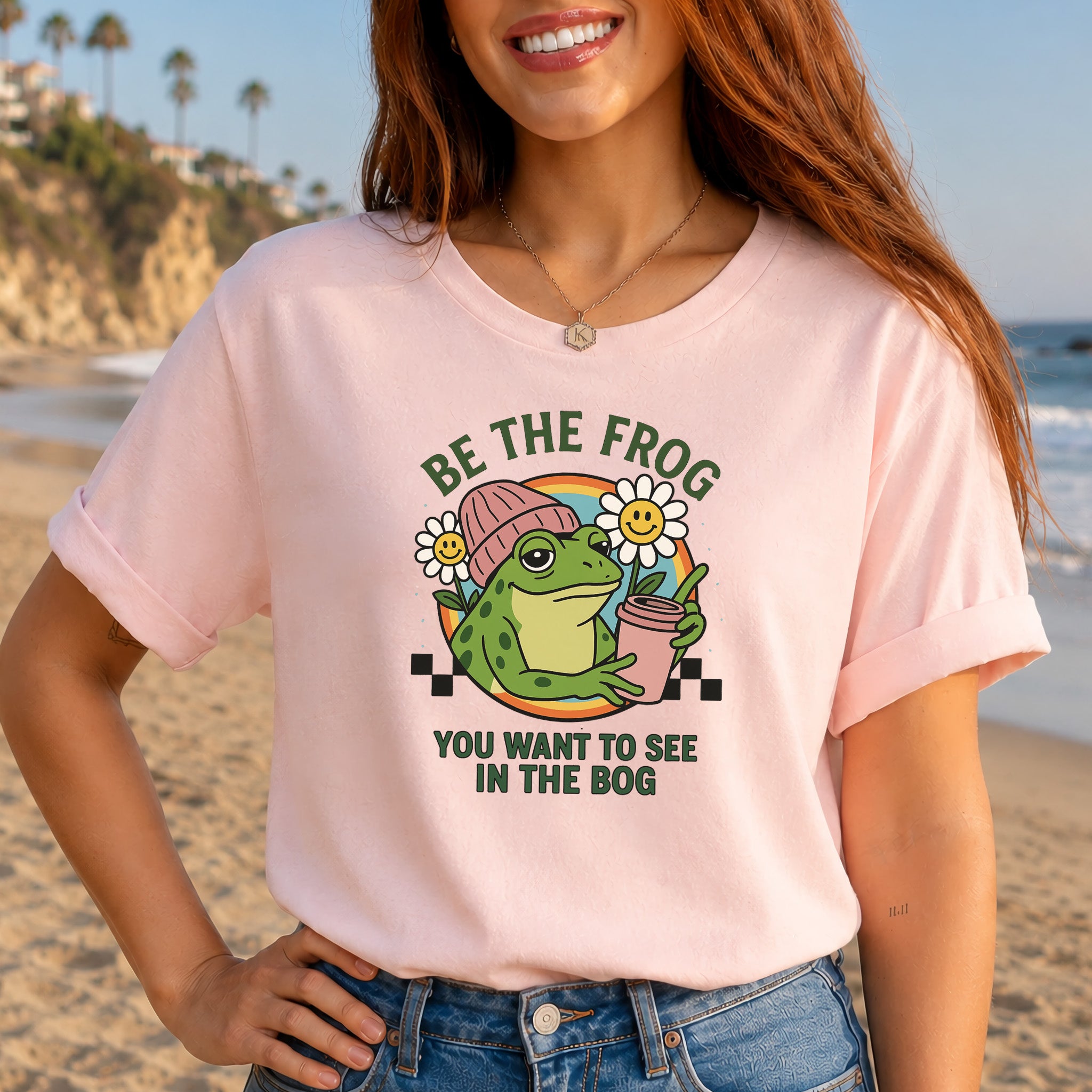 Be the Frog You Want to See Shirt – Funny Coffee Frog T-Shirt