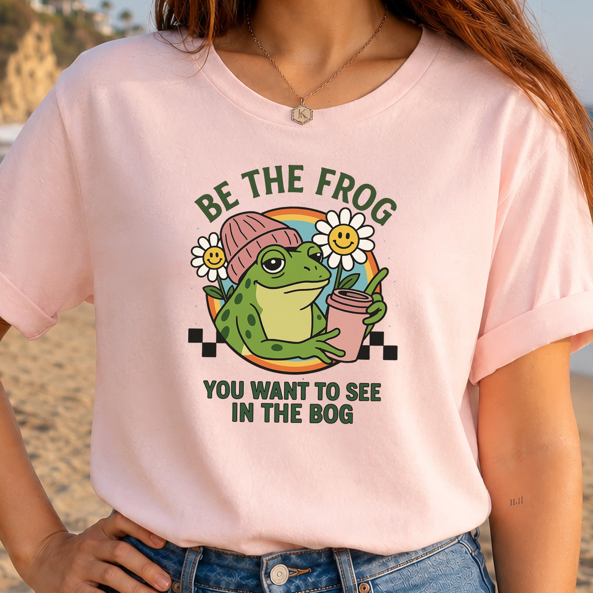 Be the Frog You Want to See Shirt – Funny Coffee Frog T-Shirt