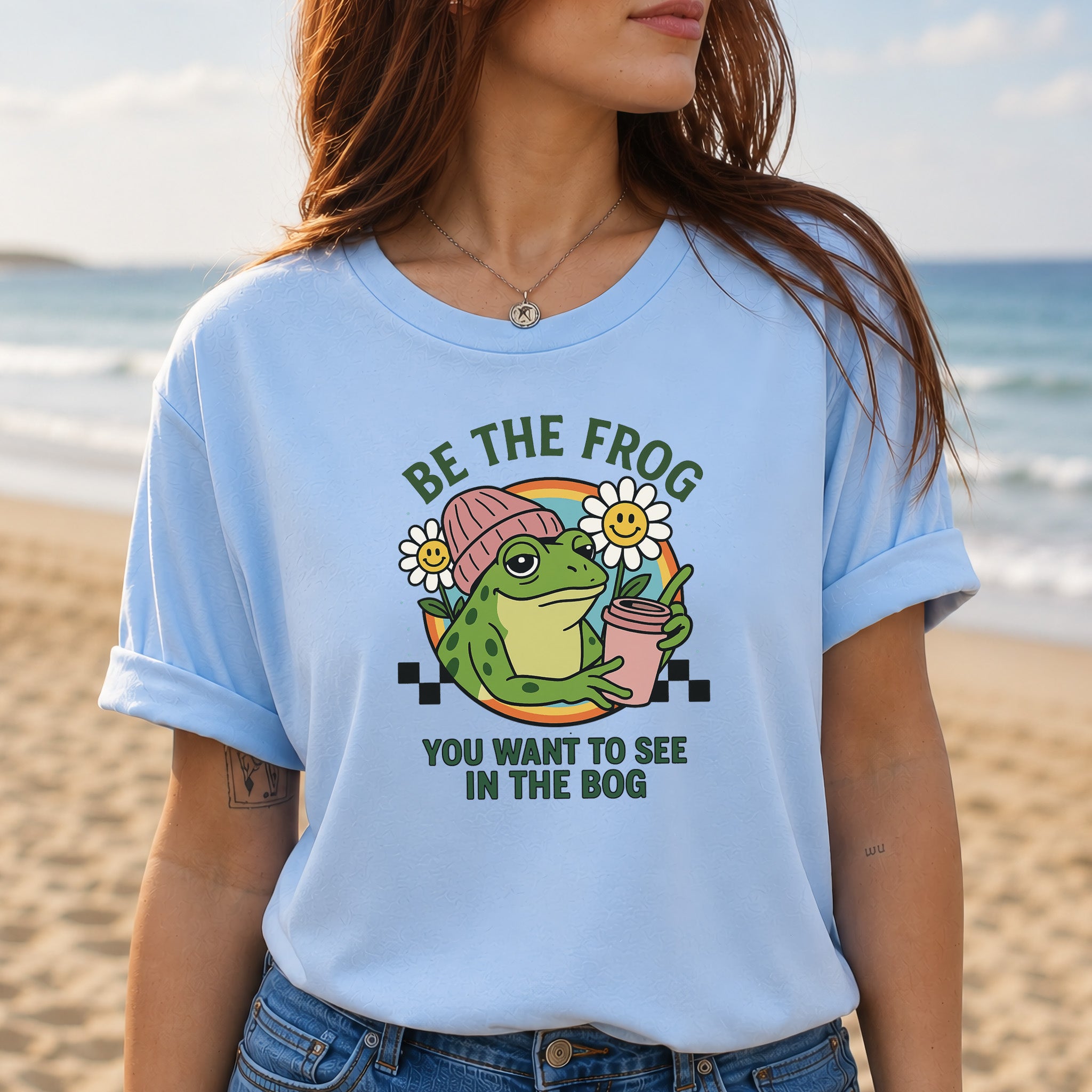 Be the Frog You Want to See Shirt – Funny Coffee Frog T-Shirt