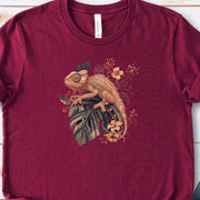 Retro Chameleon Floral T-Shirt