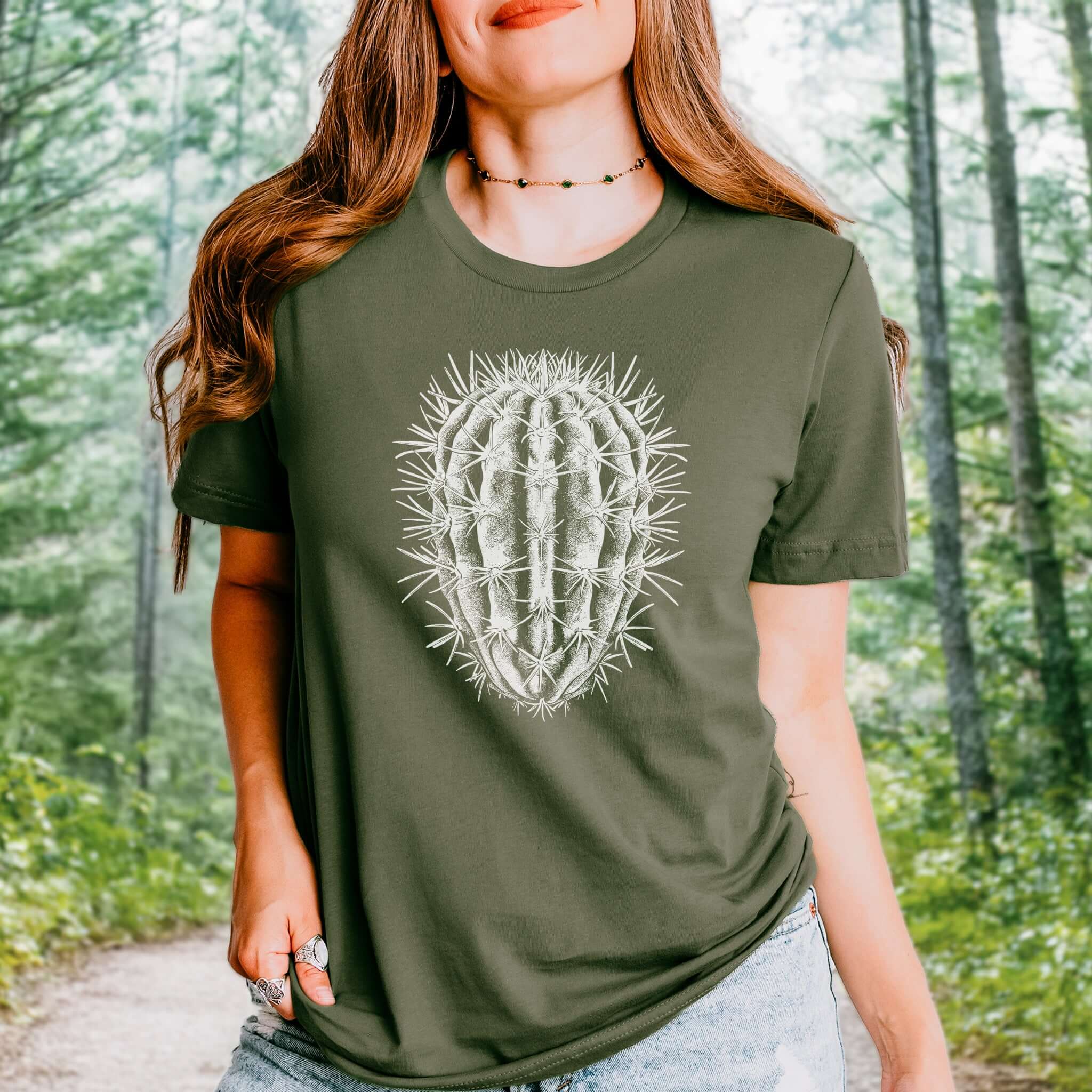 Cactus Illustration T-Shirt – Desert Adventure Style