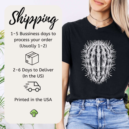 Cactus Illustration T-Shirt – Desert Adventure Style