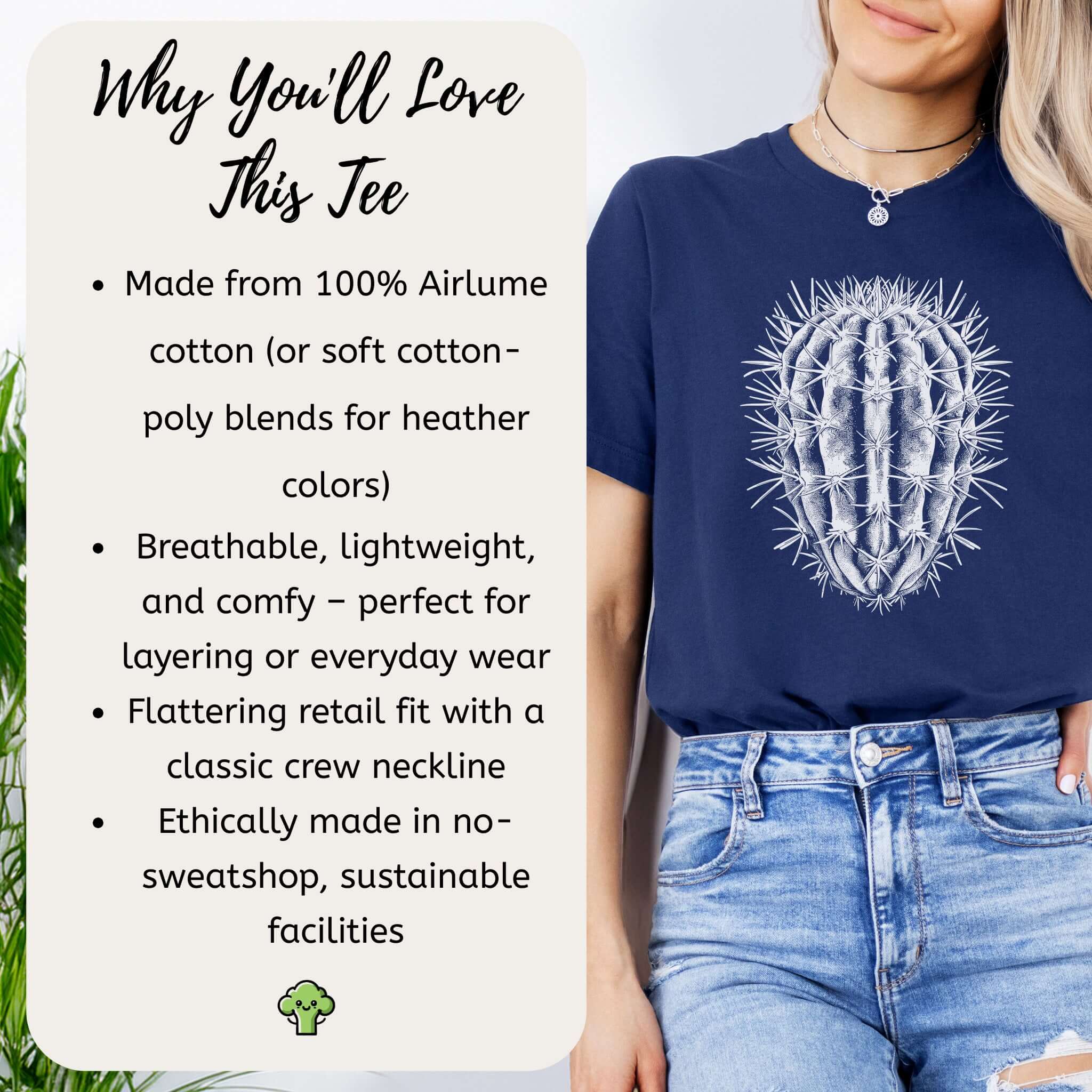 Cactus Illustration T-Shirt – Desert Adventure Style