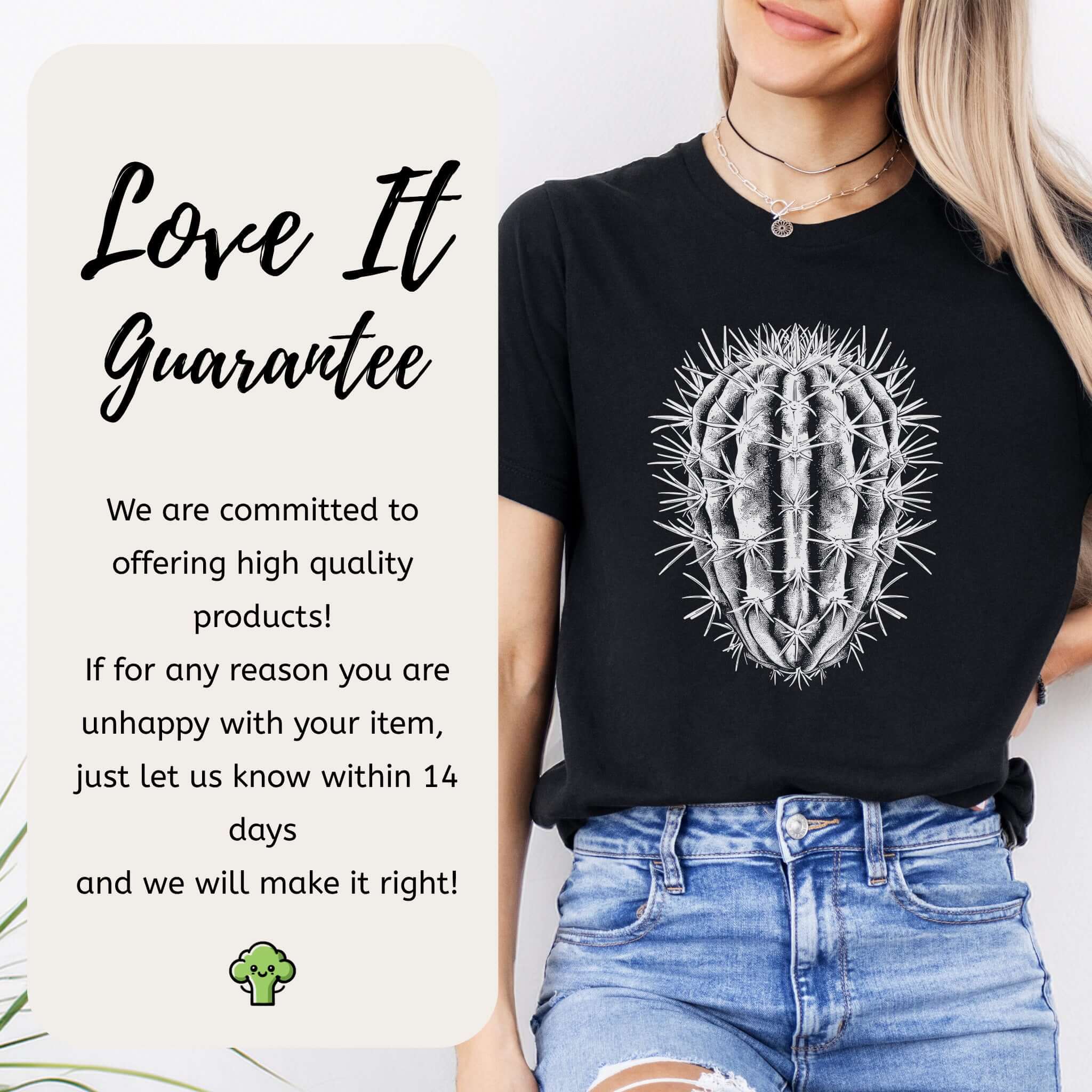 Cactus Illustration T-Shirt – Desert Adventure Style