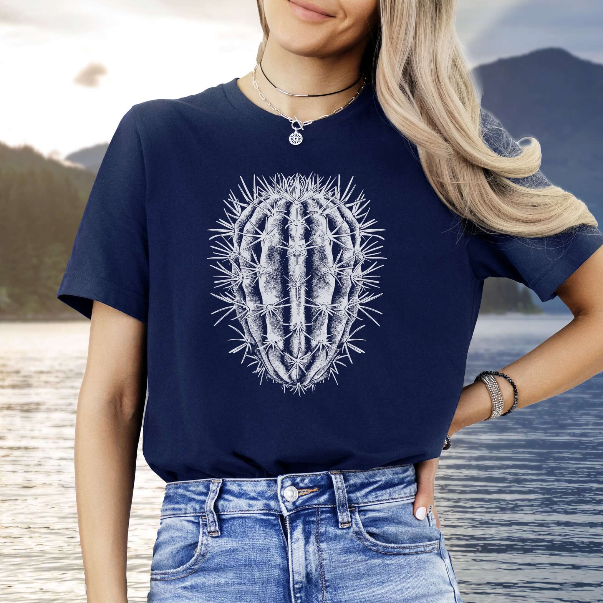 Cactus Illustration T-Shirt – Desert Adventure Style