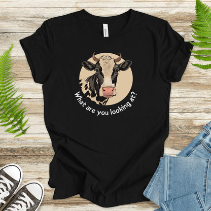 Cow What Are You Looking At? T-Shirt - TShirtree