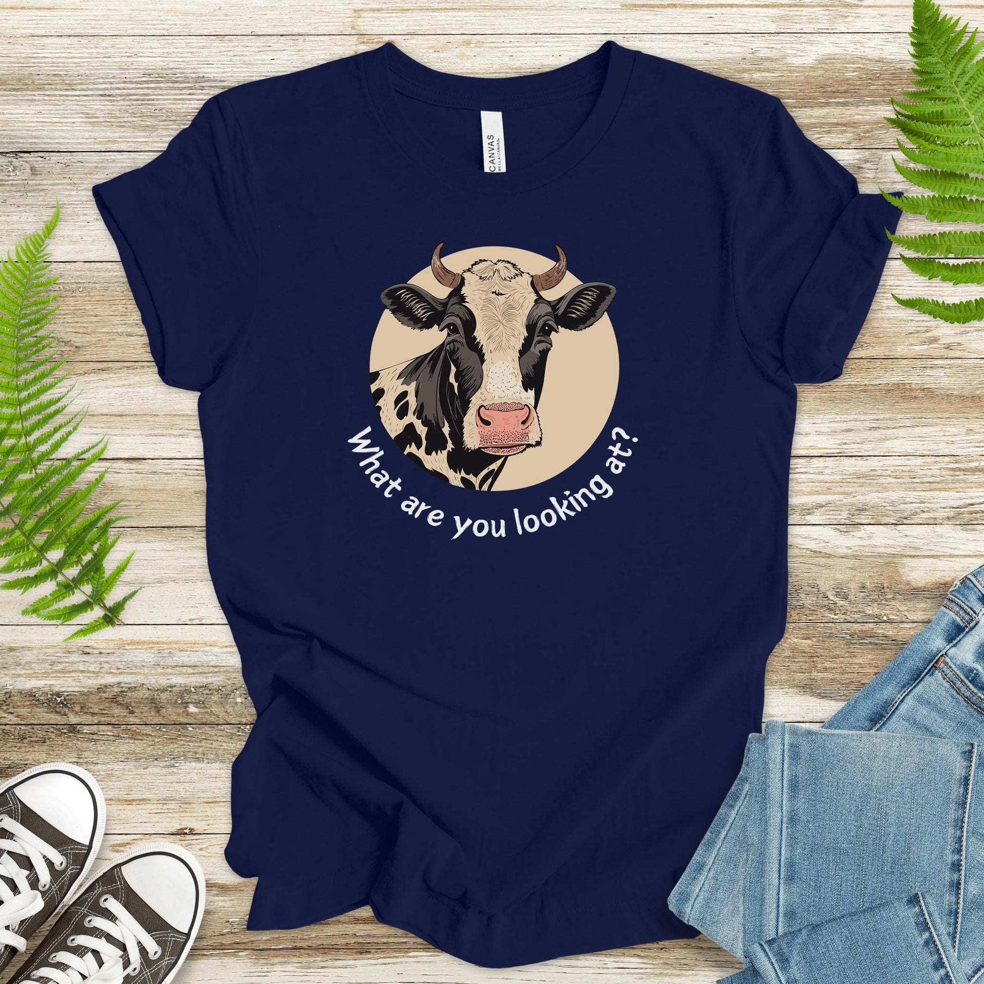 Cow What Are You Looking At? T-Shirt - TShirtree