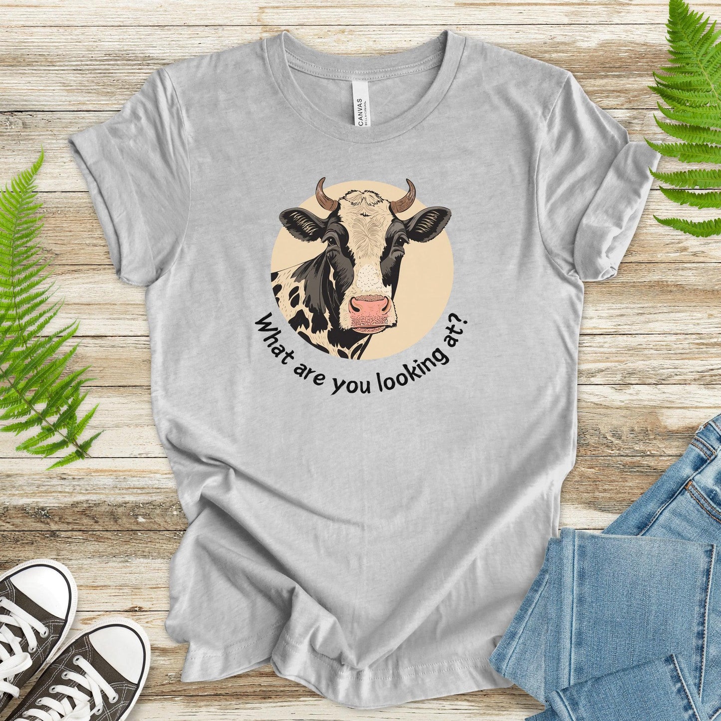 Cow What Are You Looking At? T-Shirt - TShirtree