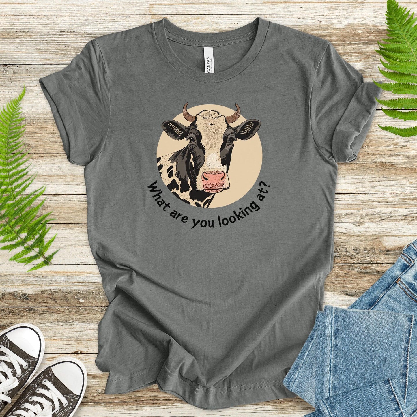 Cow What Are You Looking At? T-Shirt - TShirtree