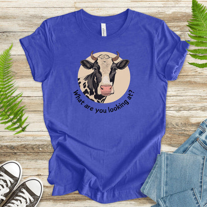 Cow What Are You Looking At? T-Shirt - TShirtree