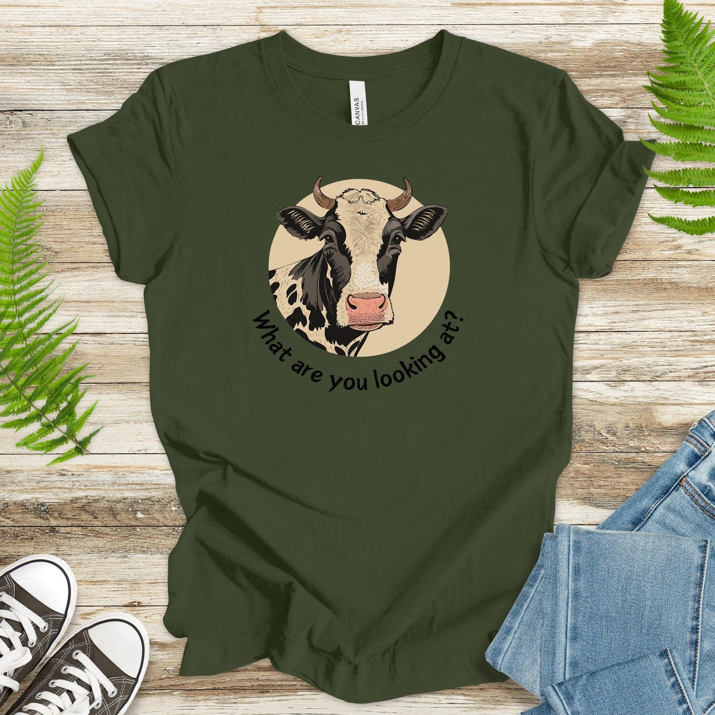 Cow What Are You Looking At? T-Shirt - TShirtree