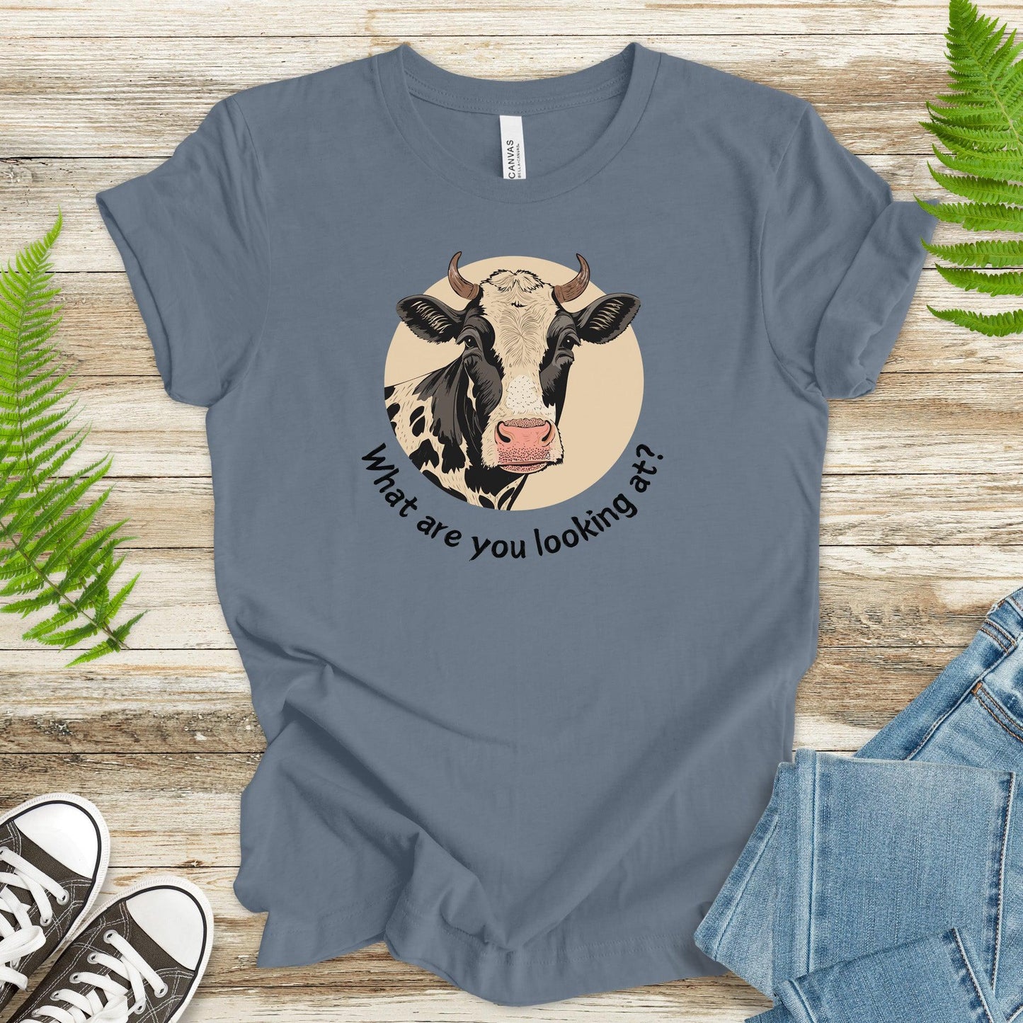 Cow What Are You Looking At? T-Shirt - TShirtree