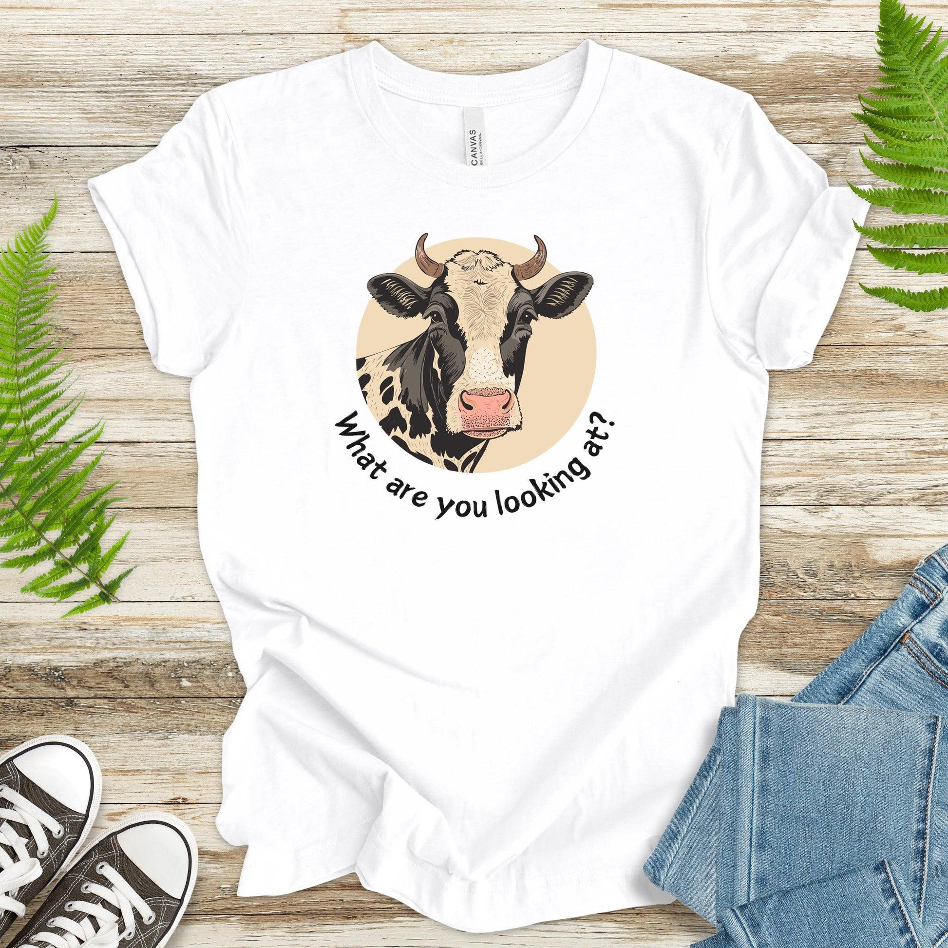 Cow What Are You Looking At? T-Shirt - TShirtree