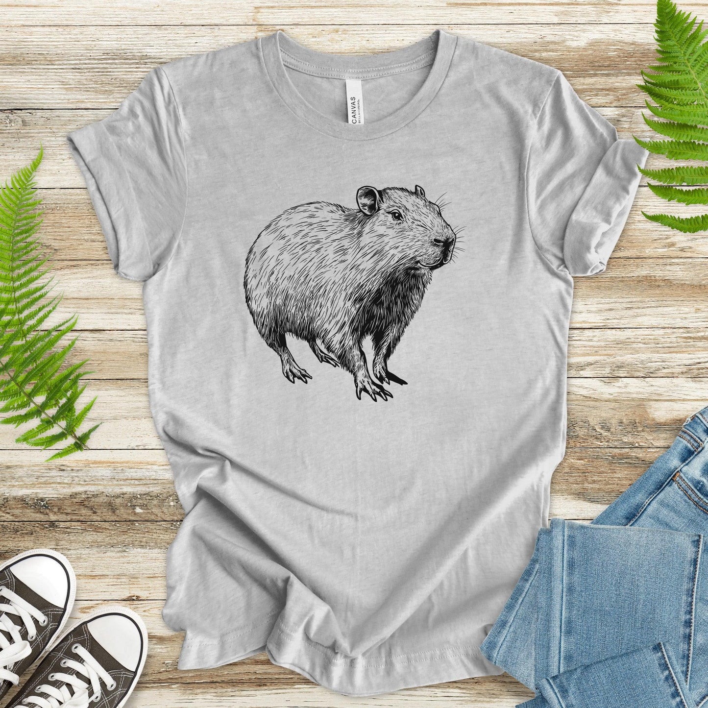 Capybara Sketch T-Shirt - TShirtree