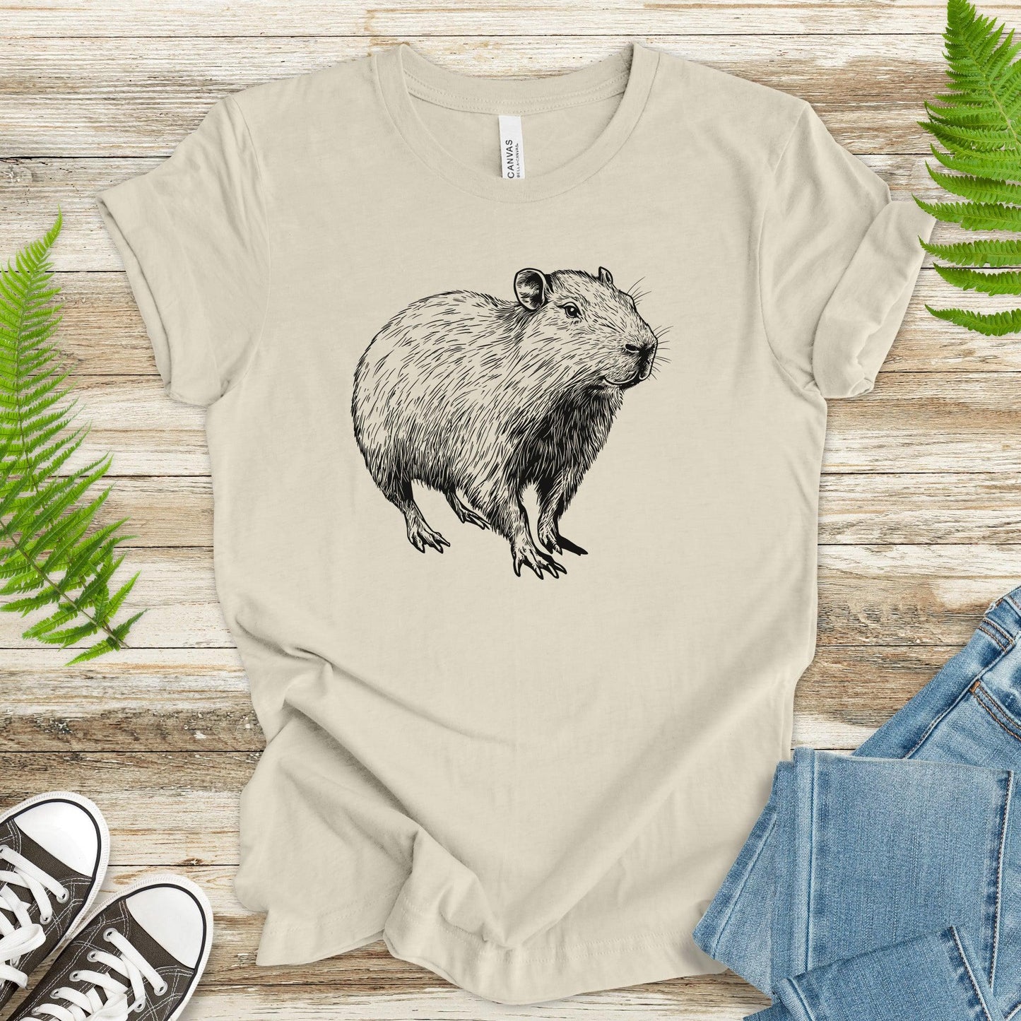 Capybara Sketch T-Shirt - TShirtree