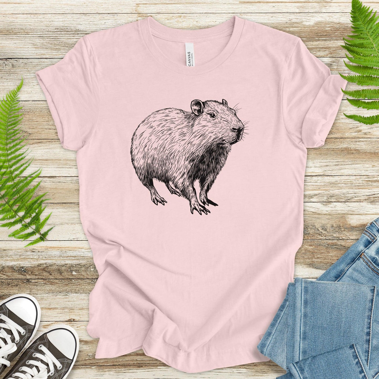 Capybara Sketch T-Shirt - TShirtree