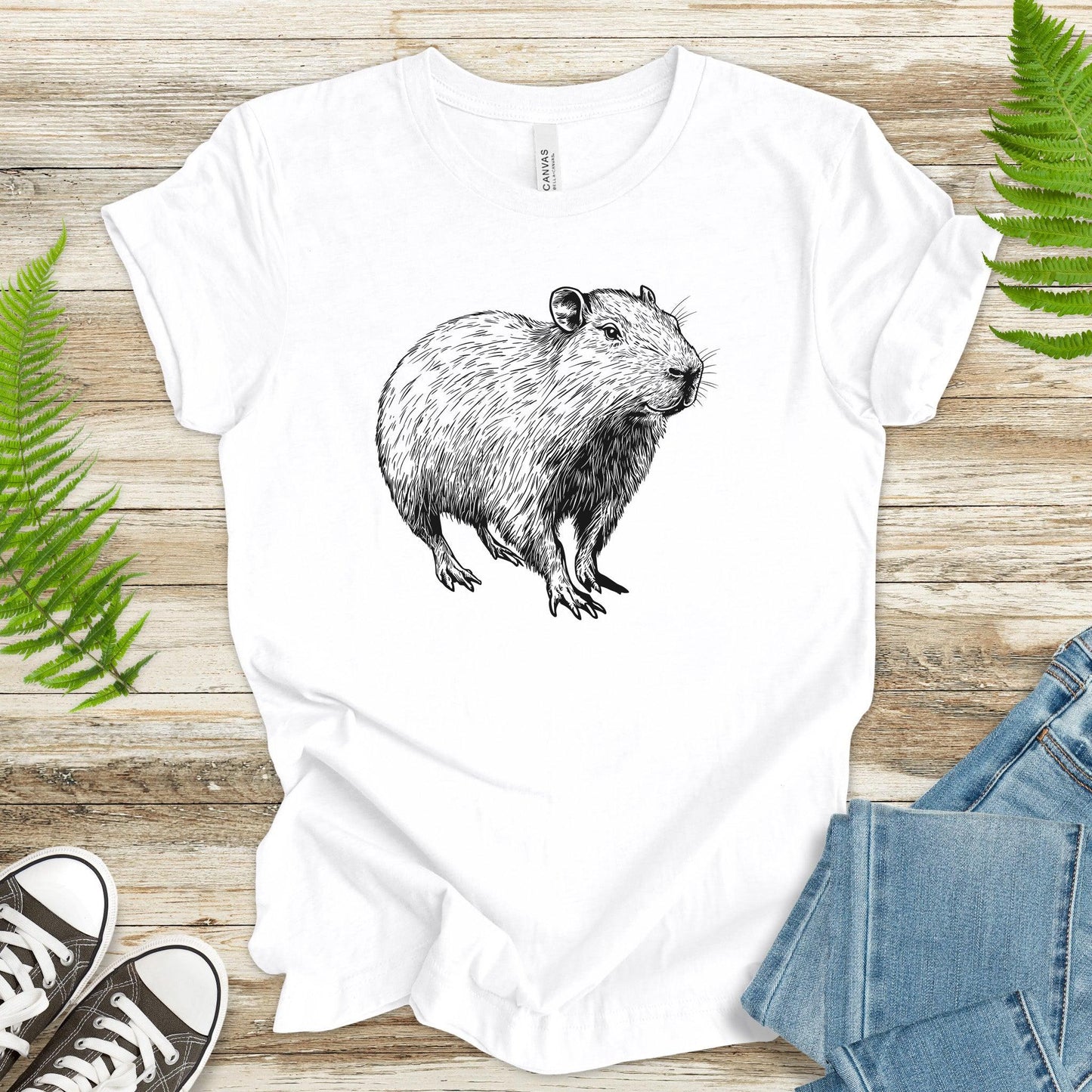 Capybara Sketch T-Shirt - TShirtree