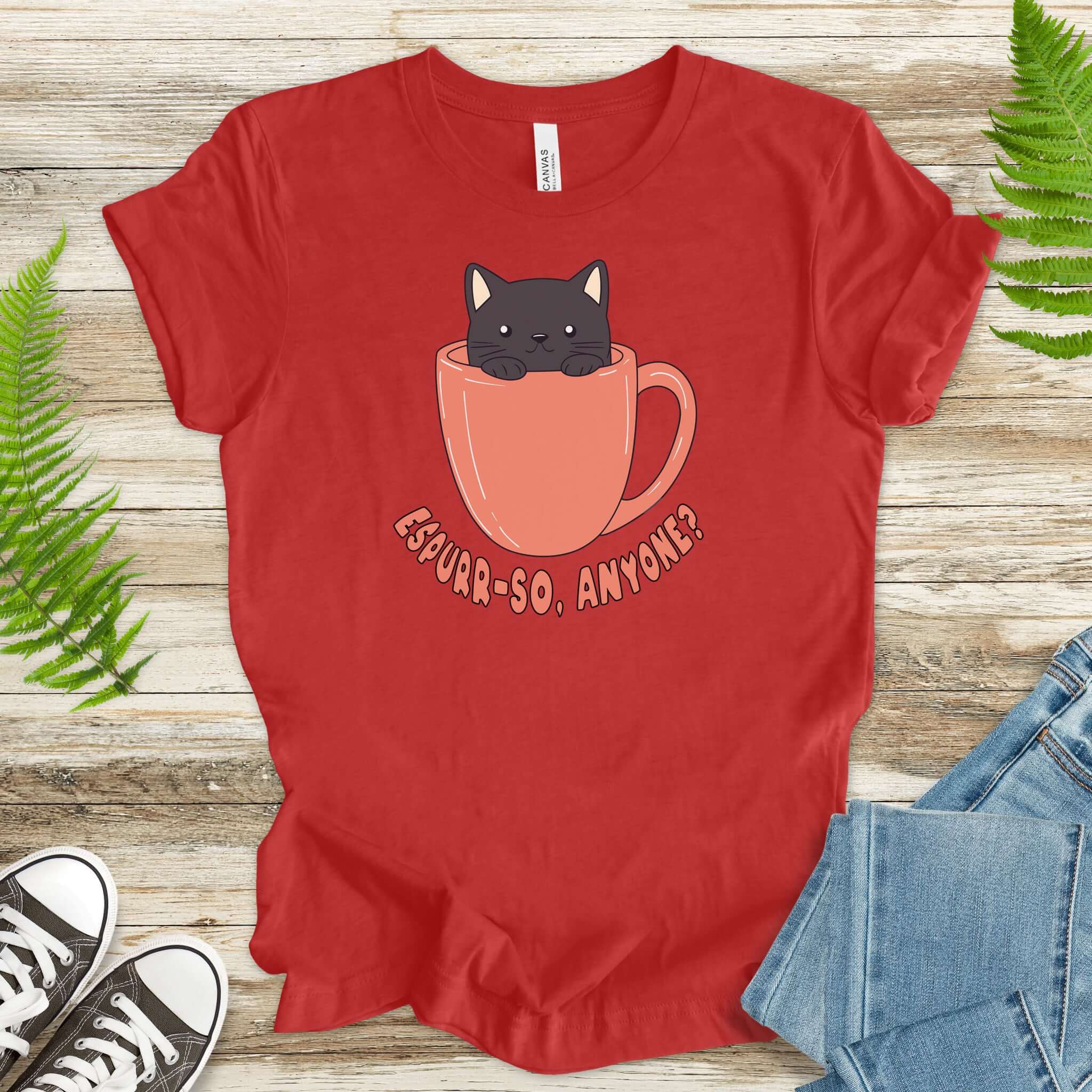 Espurr-so Anyone? – Black Cat Coffee T-Shirt