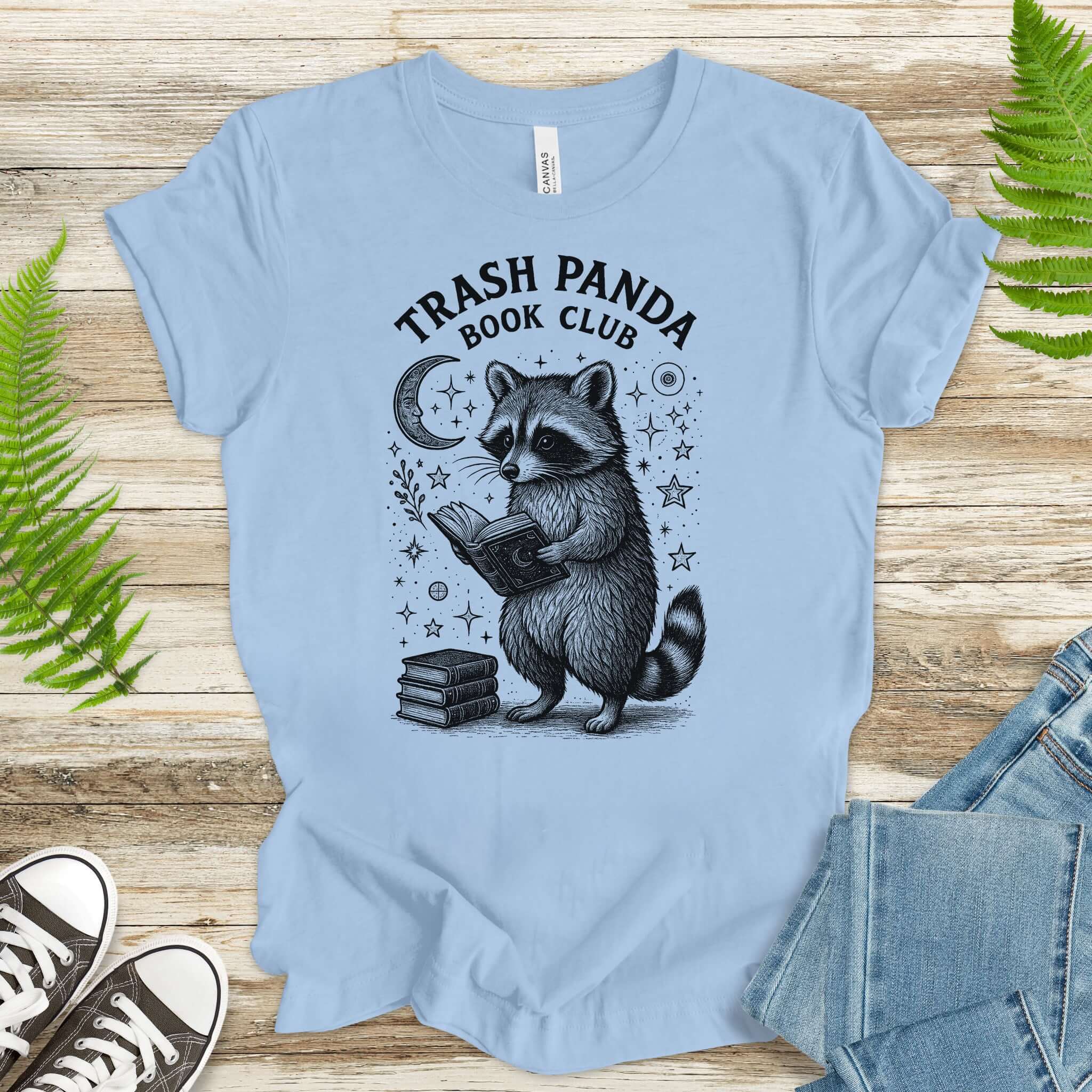 Raccoon Trash Panda Book Club T-Shirt