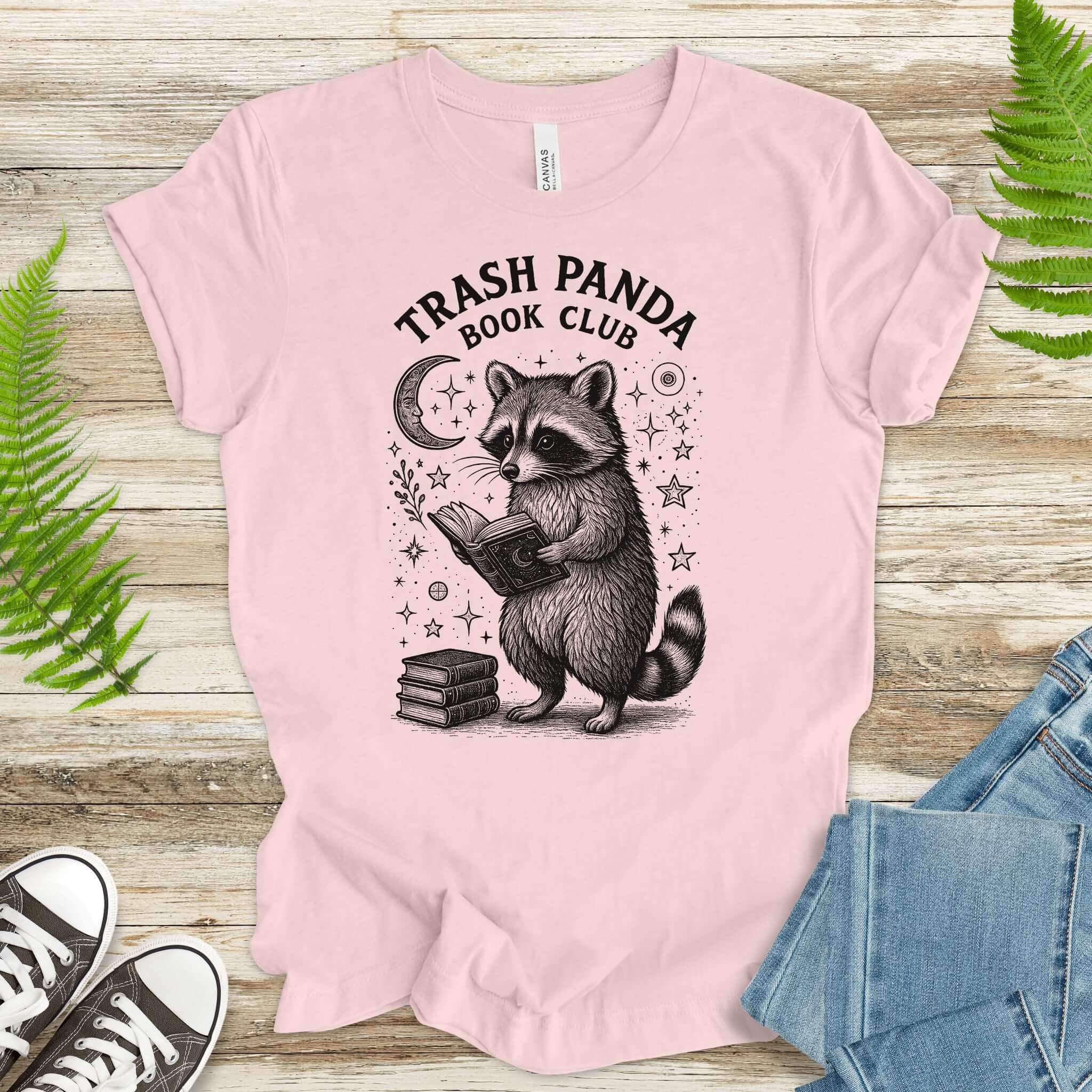 Raccoon Trash Panda Book Club T-Shirt