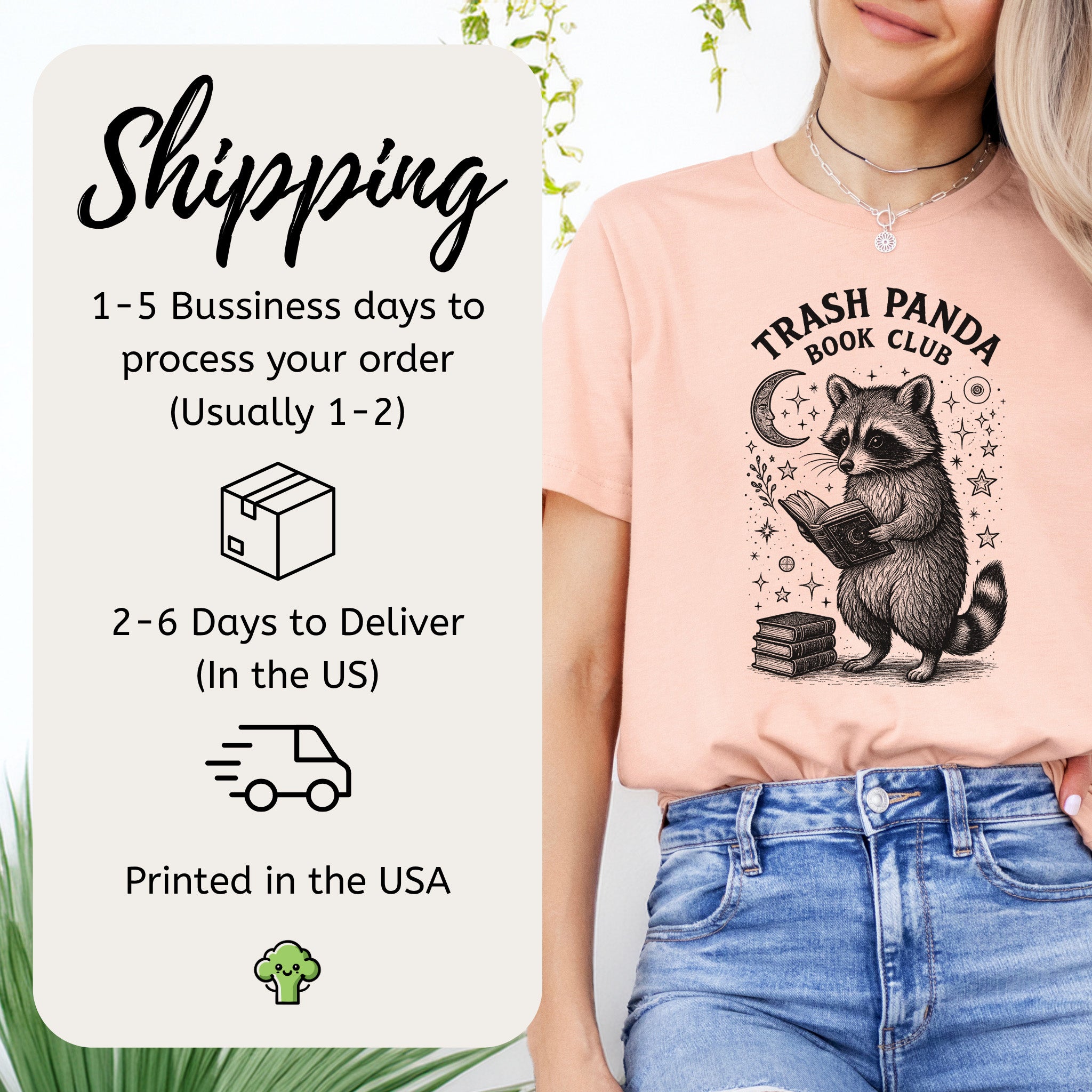 Raccoon Trash Panda Book Club T-Shirt